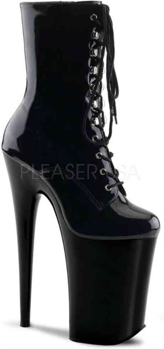 EU 37 = US 7 | INFINITY-1020 | 9 Heel, 5 1/4 PF Front Lace-Up Ankle Boot